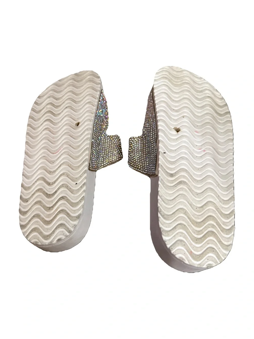 Madden Girl Sparkle Double-Buckle Slides 8